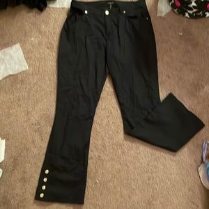 Slack like scrub pants.